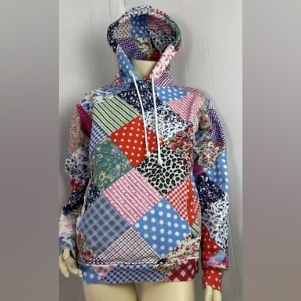 Teddy Fresh Multicolor Patchwork Hoodie
